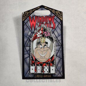 Windows of Evil Pin Queen of Hearts Alice in Wonderland Disney Parks Villain LE